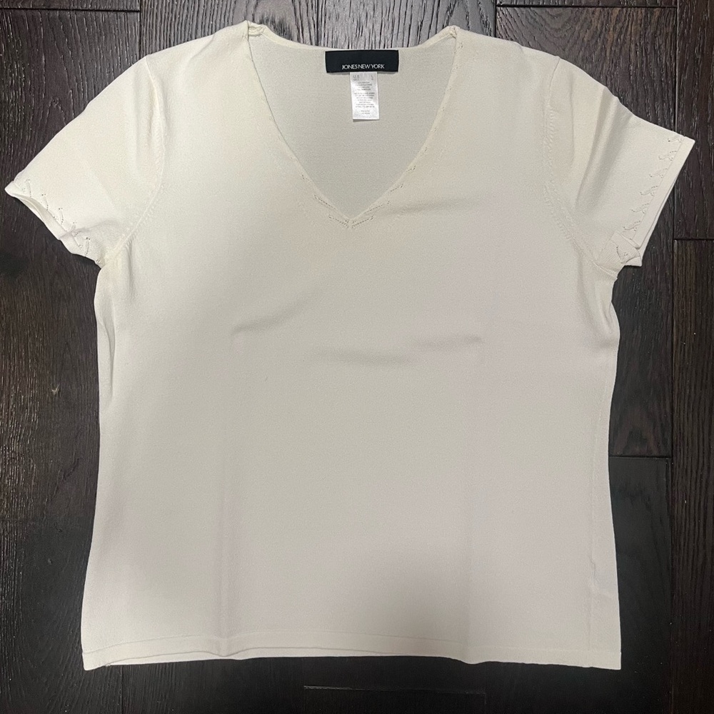 White lightweight sweater